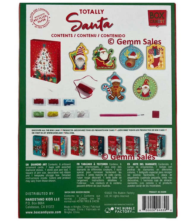 Christmas Diamond Art Ornaments & Gift Tags 17 Piece Kit