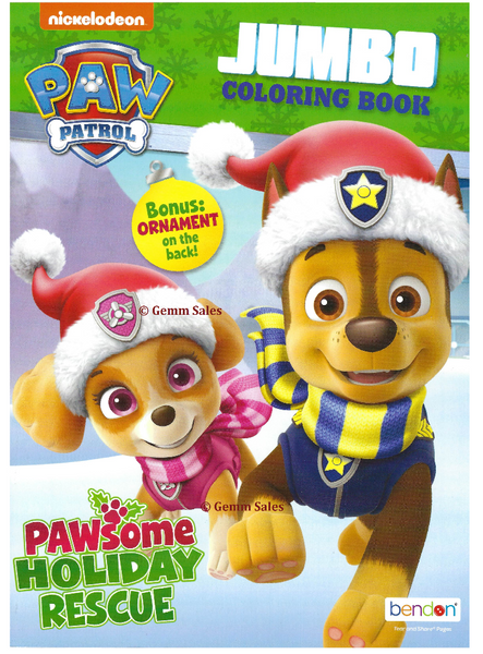 Christmas Paw Patrol Jumbo Coloring Book - Pawsome Holiday Rescue
