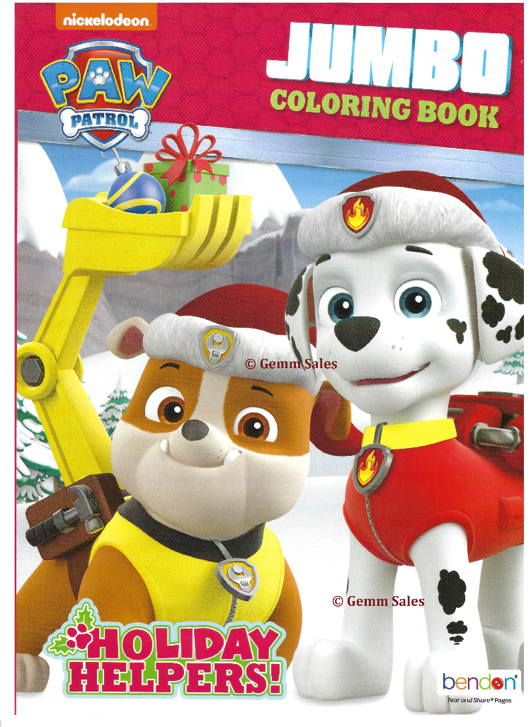 Christmas Paw Patrol Jumbo Coloring Book Holiday Helpers