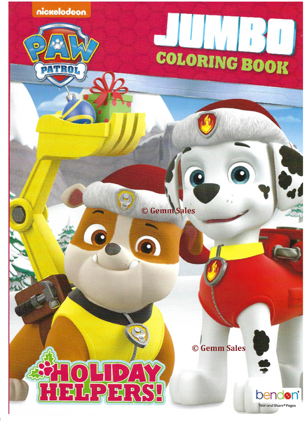 Christmas Paw Patrol Jumbo Coloring Book Holiday Helpers