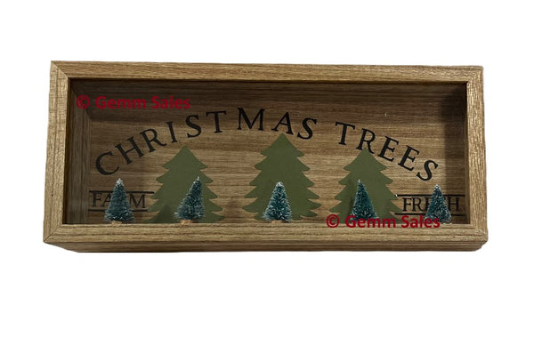 Christmas Shadow Box Farm Fresh Christmas Trees