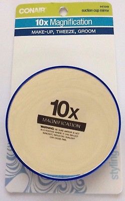 Conair Suction Cup Mirror 10x Magnification
