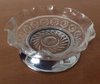 Crystal Small Bowl with Silver Base - Vintage 1980's
