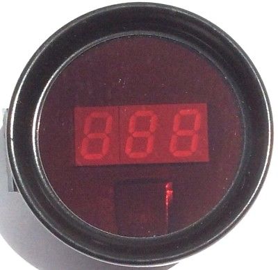 Cyberdyne Gauge Digital Water Temperature with Memory Red 2-1/16" Dia
