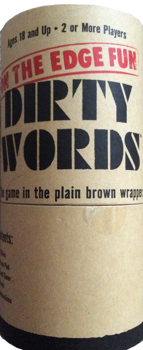 Dirty Words On The Edge Fun The Game In The Plain Brown Wrapper