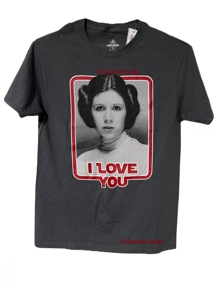 Disney Star Wars Princess Leia I Love You T-Shirt