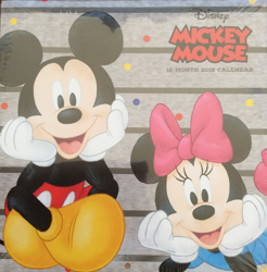 Disney Mickey Mouse 12-Month 2018 Calendar