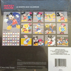 Disney Mickey Mouse 12-Month 2018 Calendar