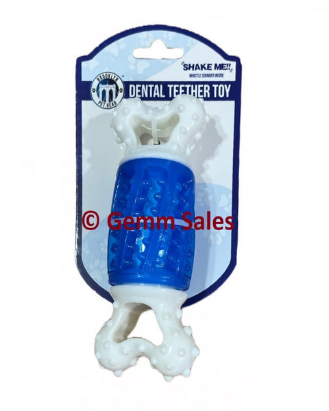Dog Rolling Dental Teether Toy - Blue