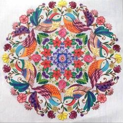 Embroidery Art Summer Birds