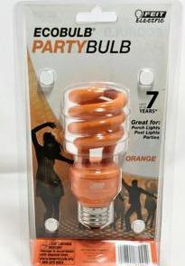 Feit Electric Ecobulb Party Bulb 13 Watts 8,000 Hours Orange