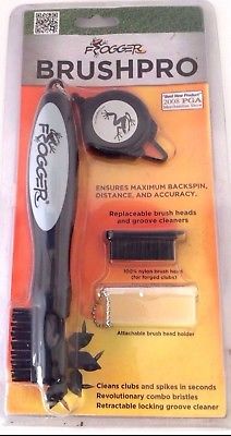 Frogger BrushPro Gray, Golf Club Golf Spikes Cleaning Brush
