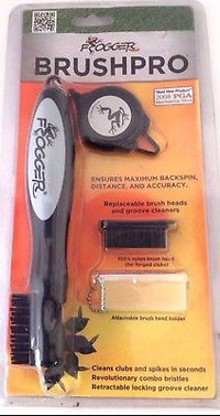Frogger BrushPro Gray, Golf Club Golf Spikes Cleaning Brush