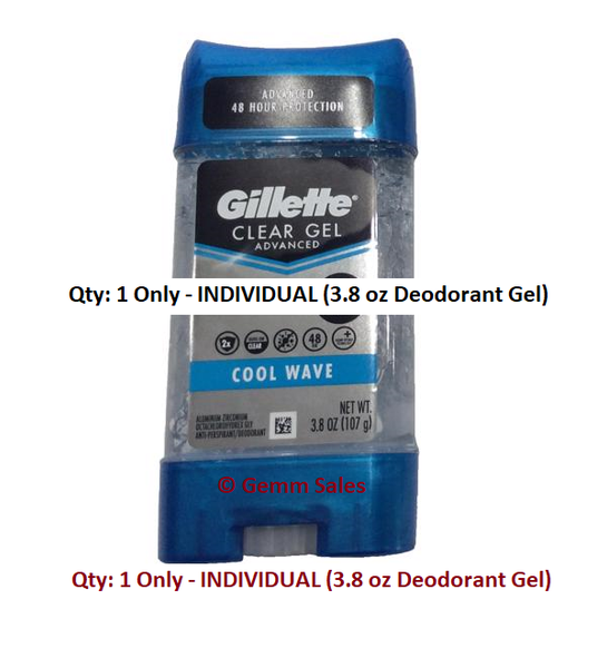 Gillette Clear Gel Cool Wave Deodorant Advanced 48 HR Protection