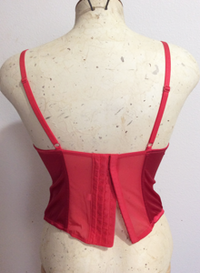 Gilligan & O'Malley Intimates Red Satin Corset