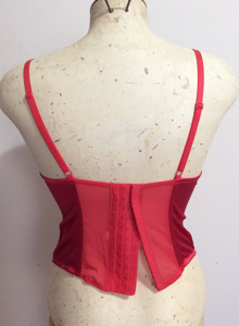 Gilligan & O'Malley Intimates Red Satin Corset