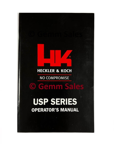 Heckler & Koch HK USP, USP Compact Pistol & USP Specialty Pistols Operators Manual