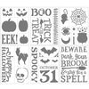 Halloween Small 6x8 Adhesive Stencils 6 pack