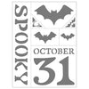 Halloween Small 6x8 Adhesive Stencils 6 pack