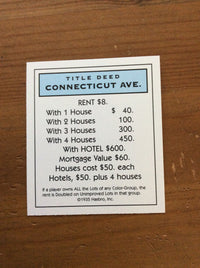 Monopoly Replacement Pieces - Property Title Deed Cards
