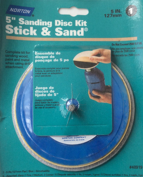 5" Sanding Disk Kit - Stick & Sand