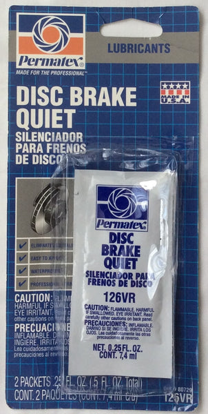 Disc brake quiet # 126VR
