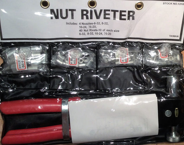Nut Riverter Threaded Insert Riveter Kit 45 Pc