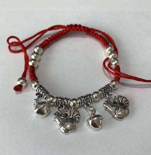 Chinese Zodiac Signs Pendant Red String Bracelet - Rooster