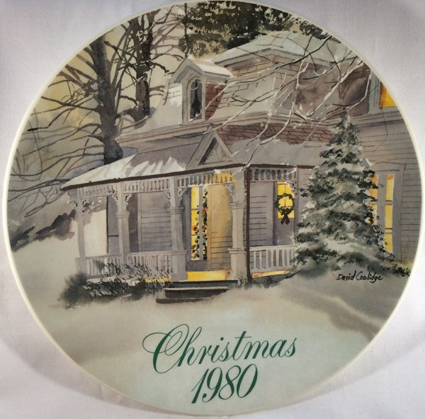 Christmas Smucker's Collectable Plate 1980