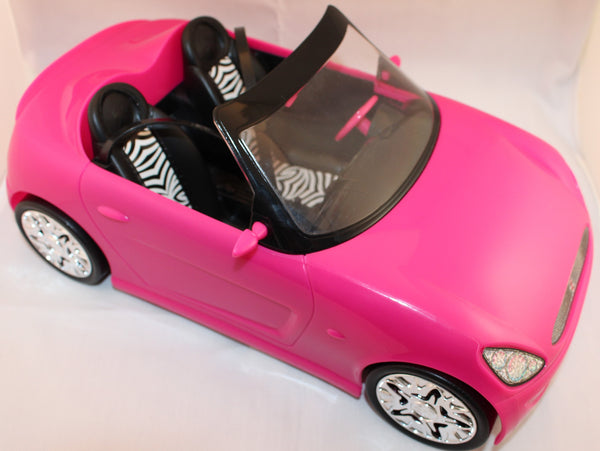 Mattel 2009 Barbie 13 Glam Convertible Pink Sports Car