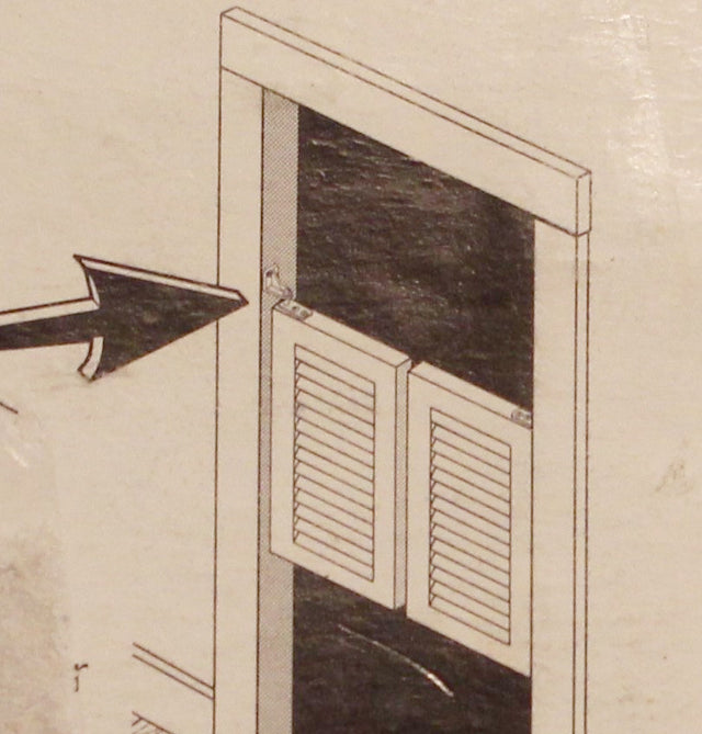 Brainerd Cafe Door Pivot Hinge / Brass Plated