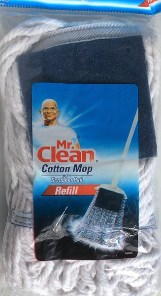 Mr. Clean Cotton Mop with Scrubber Pad Refill