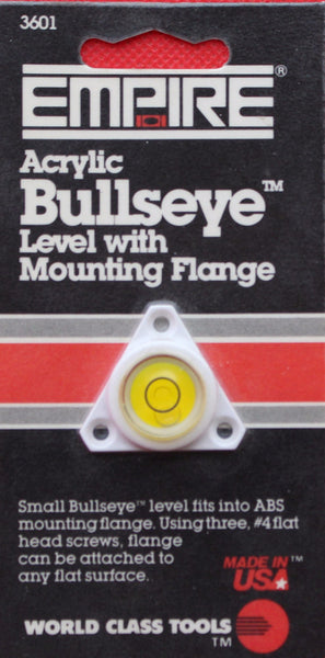 Empire Acrylic Bullseye level with Mounting Flange