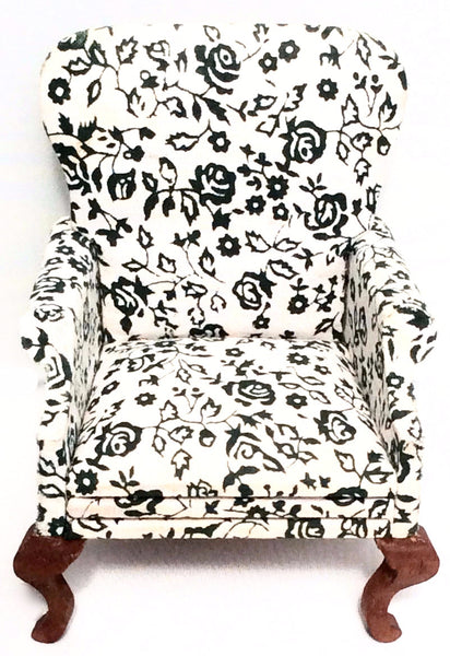 Miniature House - High Back Chair - Floral