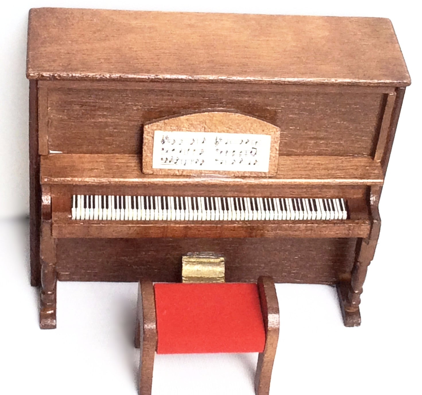 Miniature House - Upright Piano & Bench