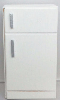 Miniature House - White Wooden Refrigerator