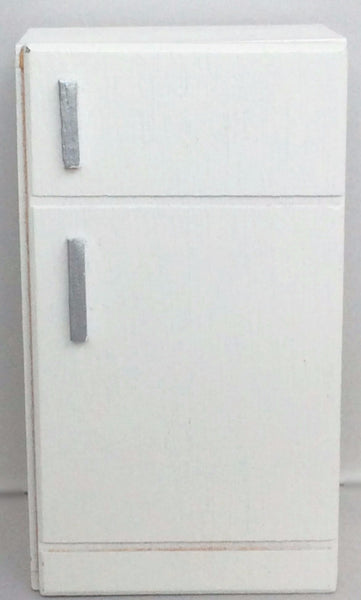 Miniature House - White Wooden Refrigerator