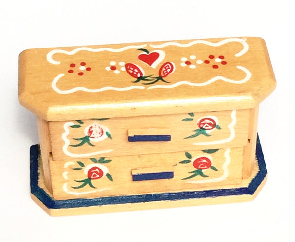 Miniature House - Hand painted Swiss Dresser