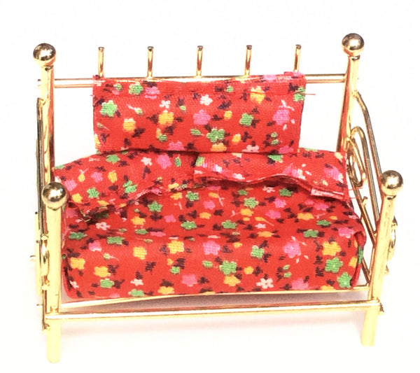 Miniature House - Antique Brass Bed