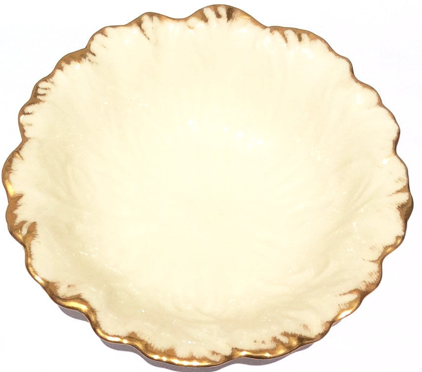 Lenox Ivory Bowl - Gold Leaf Collection - Vintage 1970's