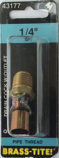 Motormite Drain Cock With Outlet 1/4" NPT #43177