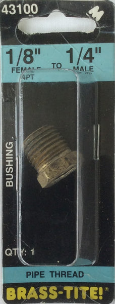 Motormite Bushing 1/8" Female NPT To 1/4" Male NPT #43100