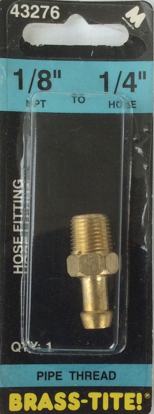 Motormite Hose Fitting  1/8" NPT To 1/4" Hose #43276