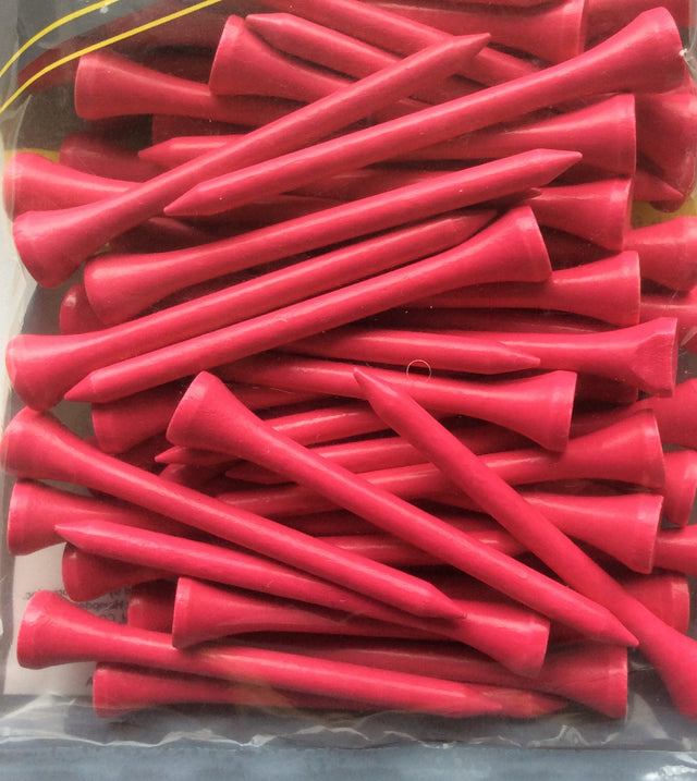 Tommy Armour 2-3/4" Hot Pink Hardwood Golf Tees 75 Count