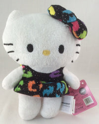 Hello Kitty Plush 6" Wearing Black Dress with Glitter by Sanrio 2015