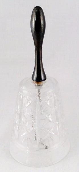 Hand Cut Crystal Bell with Metal Handle - Dinner Bell