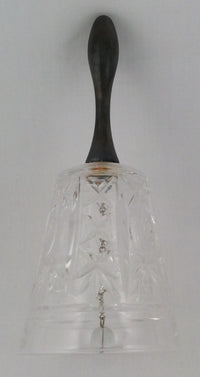 Hand Cut Crystal Bell with Metal Handle - Dinner Bell