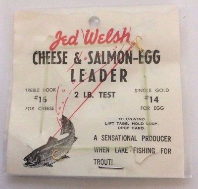 Jed Welsh Cheese & Salmon Egg Leader, 2 Lb. Test