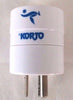 Korjo Grounded Adaptor Plug, White