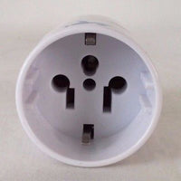 Korjo Grounded Adaptor Plug, White